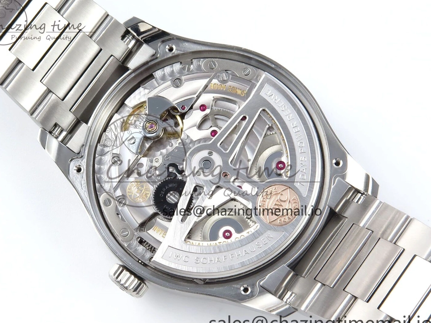 MIROTIME 0112 Portugieser Auto IWC0562C APSF 1:1 Best Edition White Blue Dial on SS Bracelet A EasyCare 6992